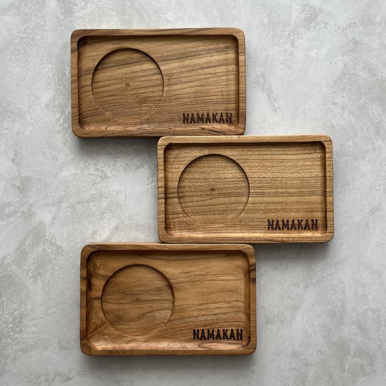 Lokatan Nuka cafe serving tray